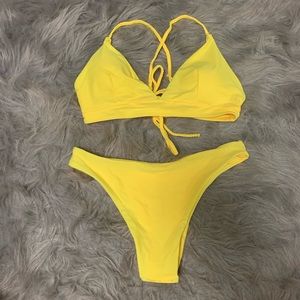 Yellow bikini